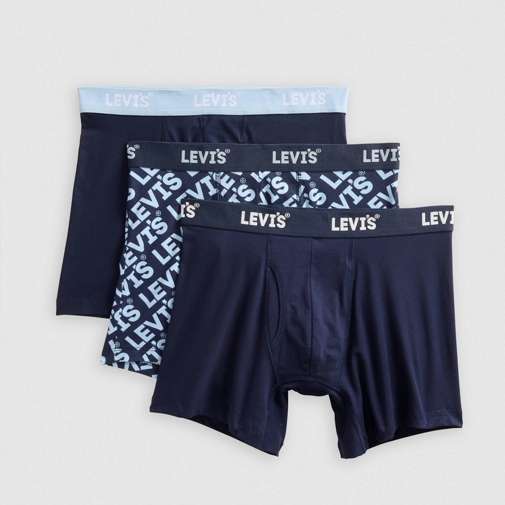 LEVI’S 3 PACK‎ MENS BOXER BRIEF NIB Size L